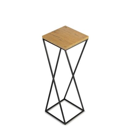 Stalak za cveće LOFT 70x24 cm crna/smeđa