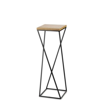 Stalak za cveće LOFT 70x24 cm crna/smeđa