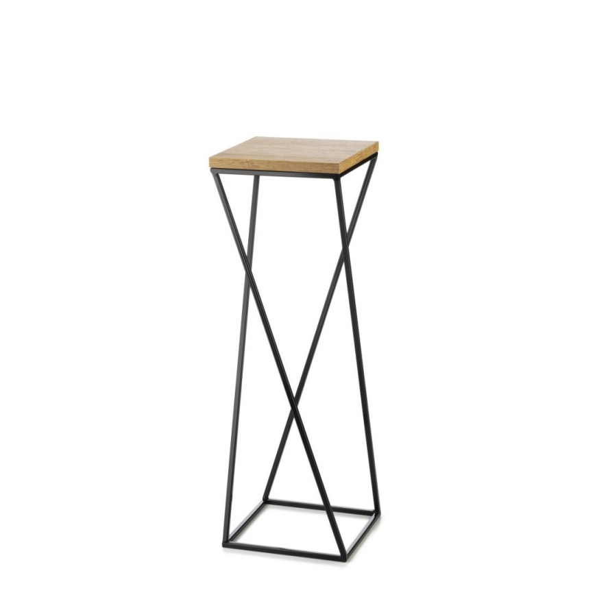 Stalak za cveće LOFT 70x24 cm crna/smeđa