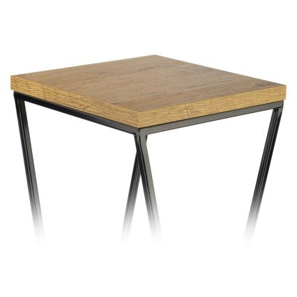 Stalak za cveće LOFT 70x24 cm crna/smeđa