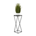 Stalak za cveće LOFT 70x24 cm, crne boje