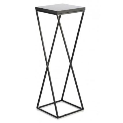 Stalak za cveće LOFT 70x24 cm, crne boje
