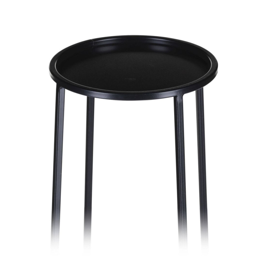 Stalak za cveće LOFT 70x24 cm, crne boje