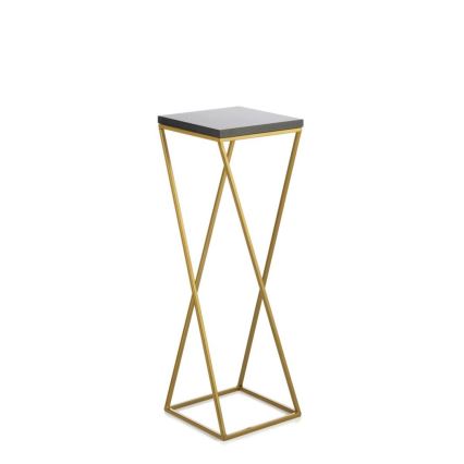 Stalak za cveće LOFT 70x24 cm zlatna/crna