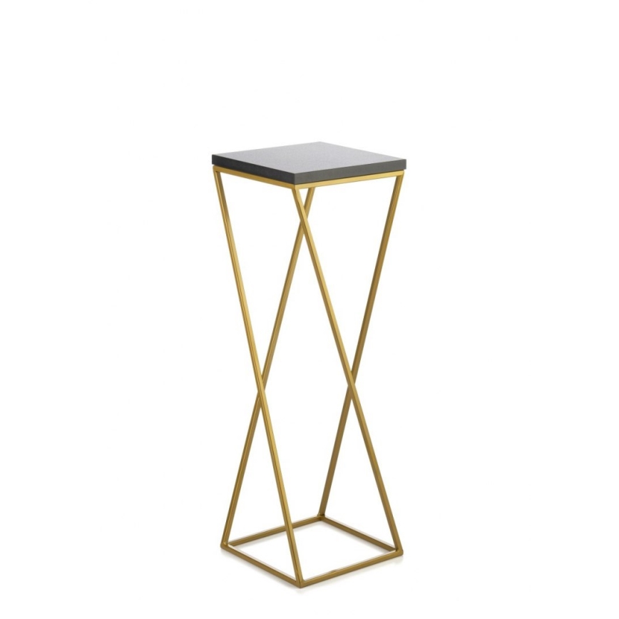 Stalak za cveće LOFT 70x24 cm zlatna/crna