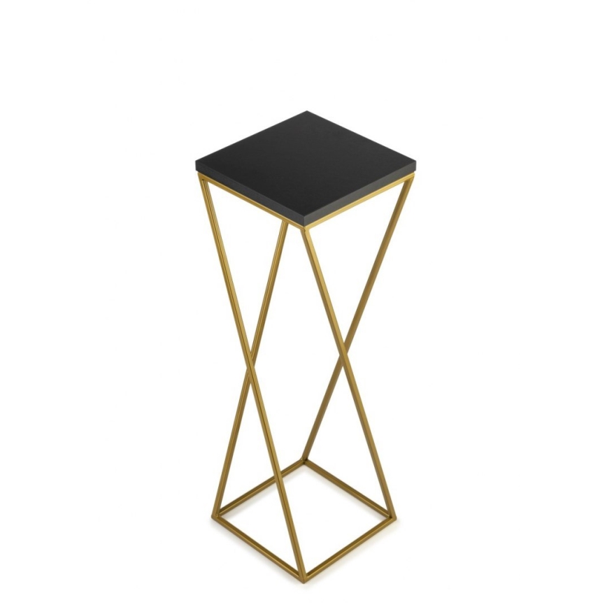 Stalak za cveće LOFT 70x24 cm zlatna/crna