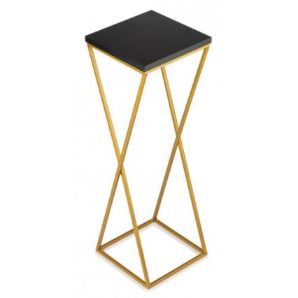 Stalak za cveće LOFT 70x24 cm, zlatna/crna