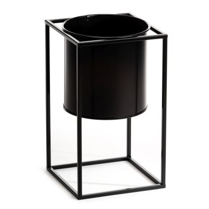 Stalak za cveće RING 40x23 cm, crne boje
