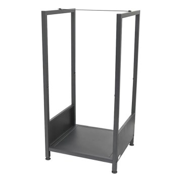 Stalak za drva 39x35x76 cm, crne boje