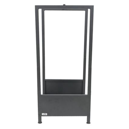 Stalak za drva 39x35x76 cm, crne boje