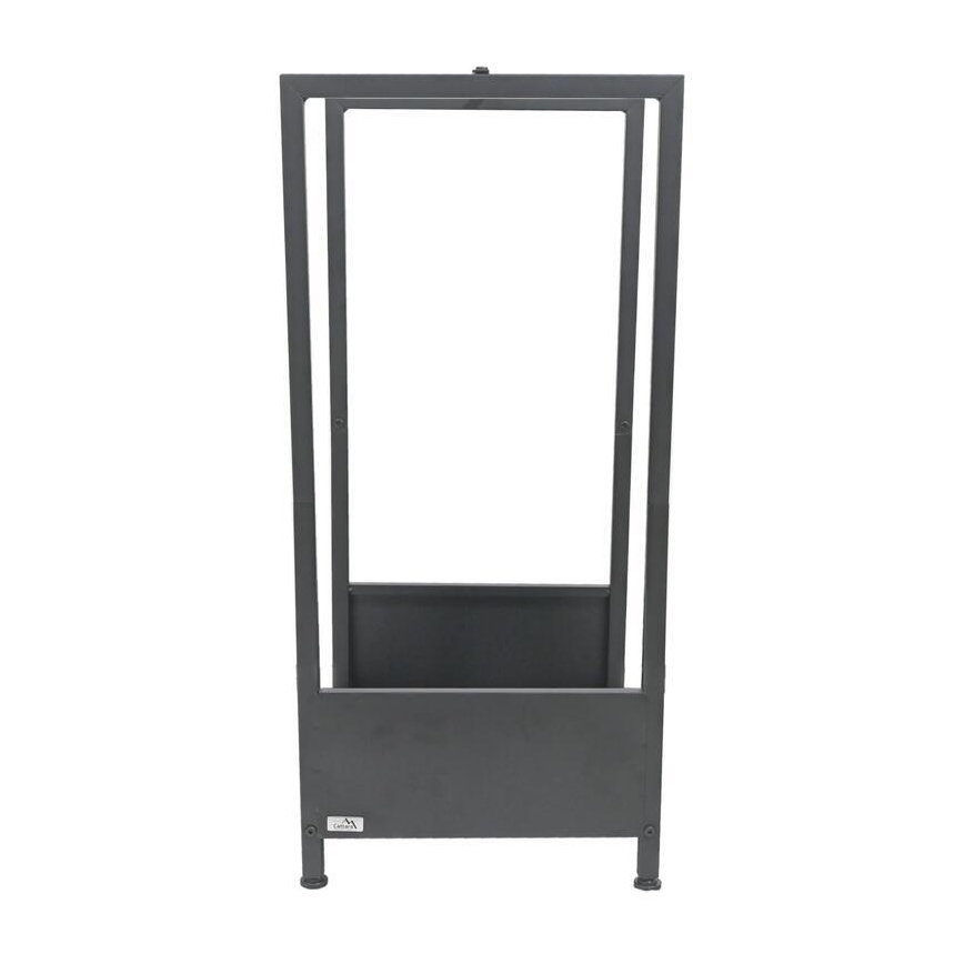Stalak za drva 39x35x76 cm, crne boje