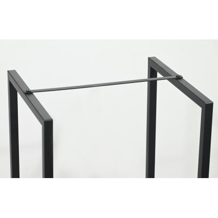 Stalak za drva 39x35x76 cm, crne boje