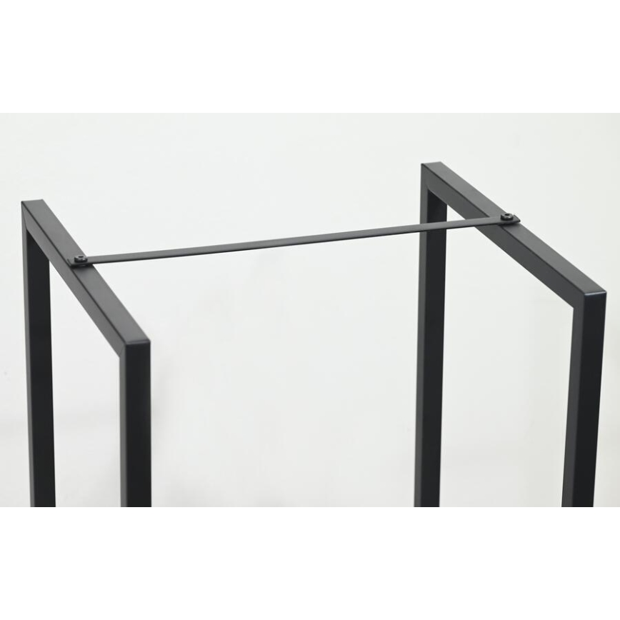 Stalak za drva 39x35x76 cm, crne boje