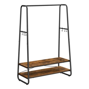 Stalak za kapute LINEA braon/crna