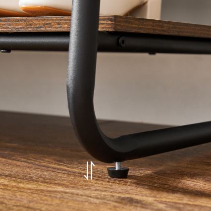 Stalak za kapute LINEA braon/crna