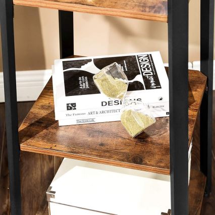 Stalak za kapute LINEA crna/smeđa