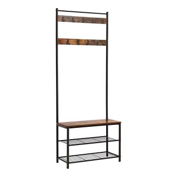 Stalak za kapute NAVOR braon/crna