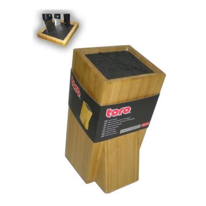 Stalak za noževe sa fleksibilnim umetkom 23,8x11 cm bambus