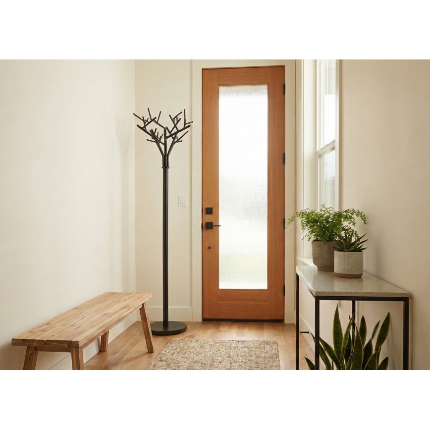 Stalak za odeću BRANCHE 180x40 cm crne boje