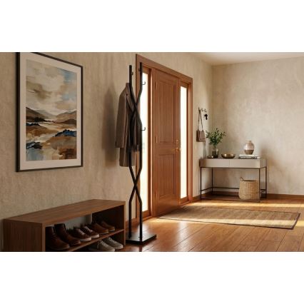 Stalak za odeću LARB 180x40 cm crni