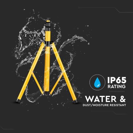 Stalak za reflektore 180 cm, žute boje