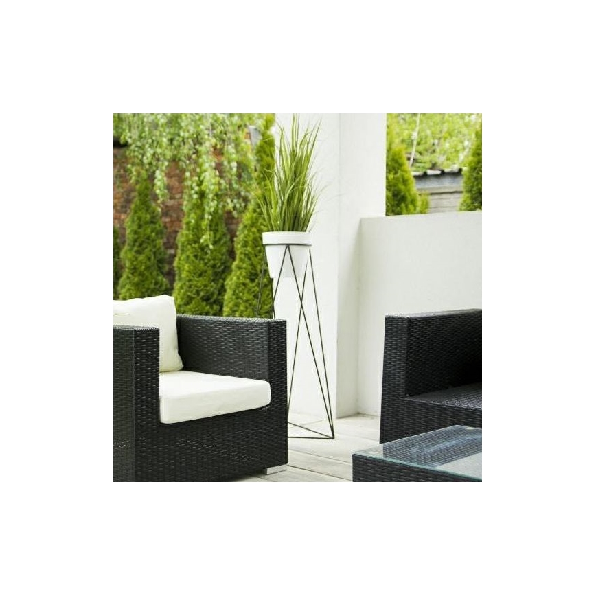 Stalak za saksiju TRIANGL 90x50 cm crni