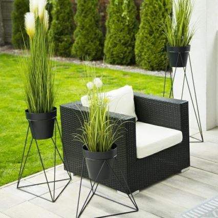 Stalak za saksiju TRIANGL 90x50 cm crni