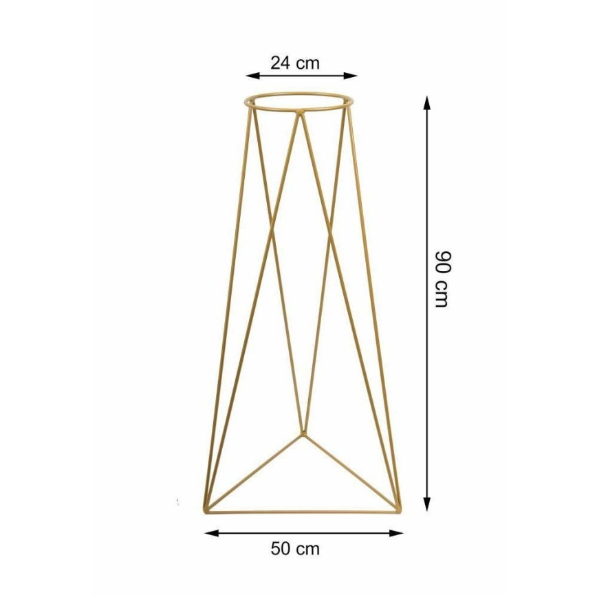 Stalak za saksiju TRIANGL 90x50 cm zlatan