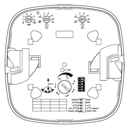 Steinel 002749 - Senzor prisustva IR Quattro 8 m DALI-2 APC beo