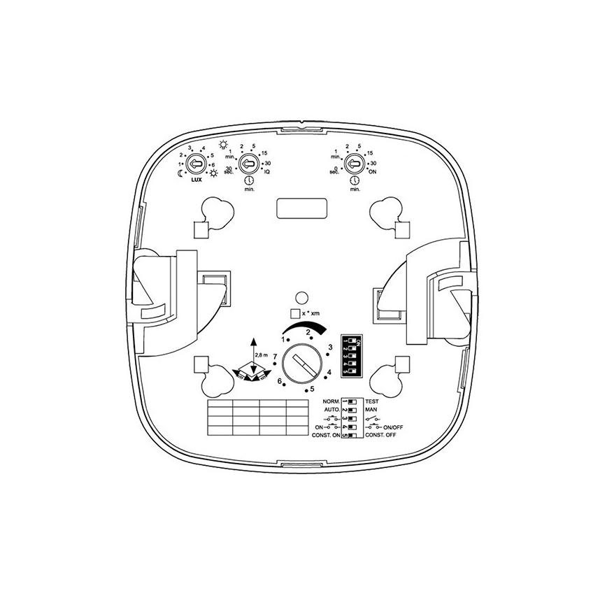 Steinel 002756 - Detektor prisutnosti IR Quattro HD 24m DALI-2 APC bela