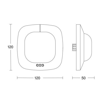 Steinel 002756 - Detektor prisutnosti IR Quattro HD 24m DALI-2 APC bela