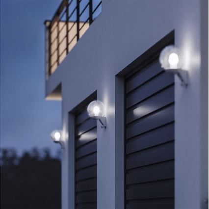 STEINEL 005917 - Spoljna zidna lampa sa senzorom L585S 1xE27/60W bela IP44