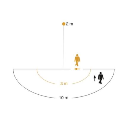 STEINEL 005917 - Spoljna zidna lampa sa senzorom L585S 1xE27/60W bela IP44