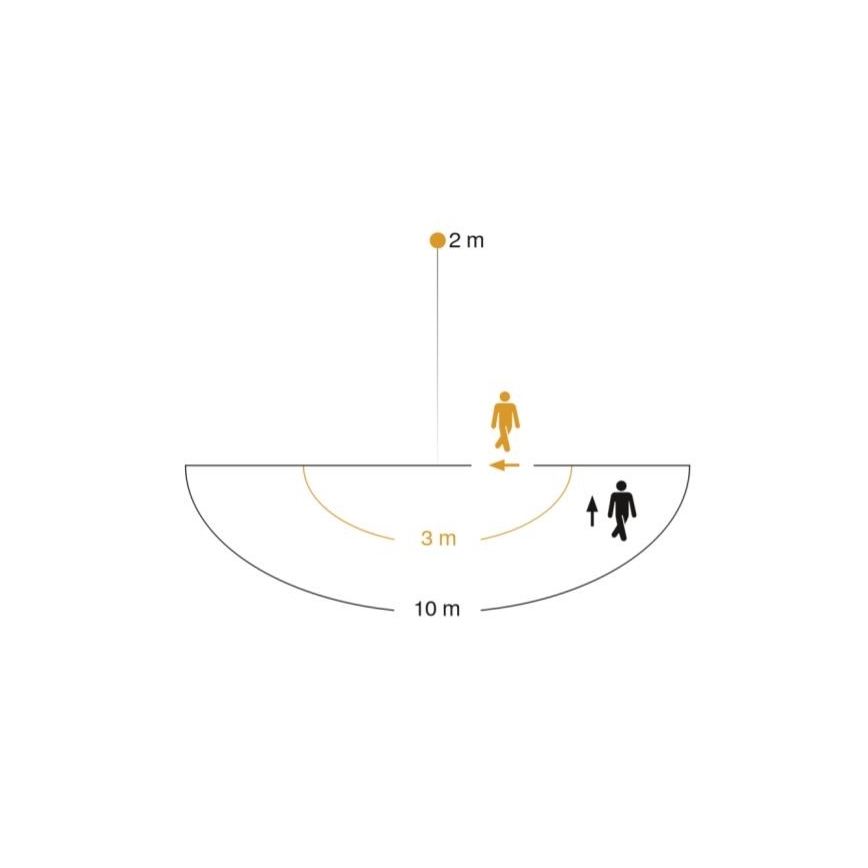 STEINEL 005917 - Spoljna zidna lampa sa senzorom L585S 1xE27/60W bela IP44
