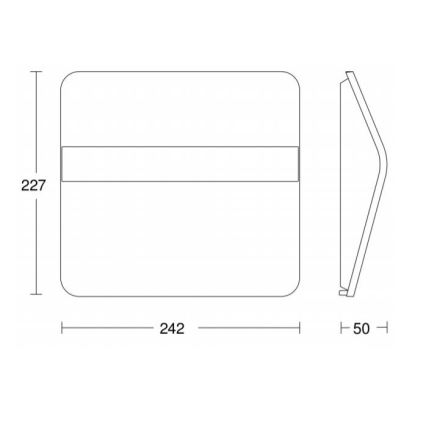 STEINEL 007140 - LED solarni kućni broj XSolar LH-N LED/0,03W inox IP44 2500 mAh