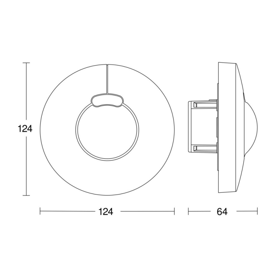Steinel 057343 - Senzor pokreta HF 3360 DALI-2 IP20, okrugli, beli