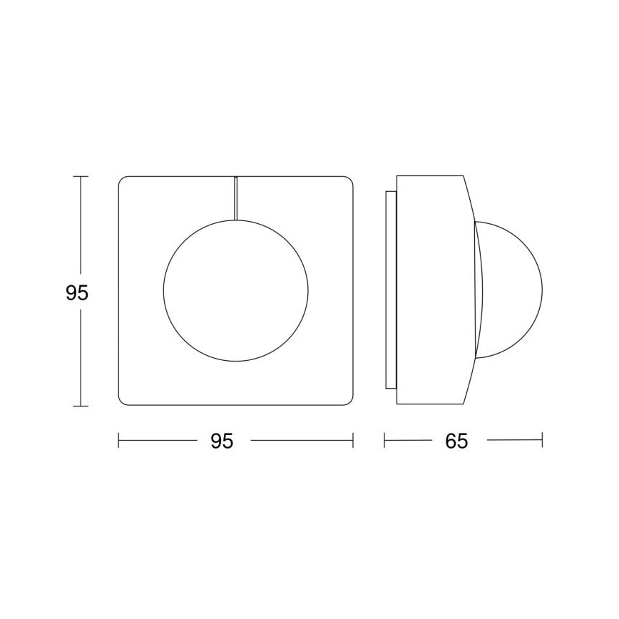 Steinel 057350 - Senzor pokreta IS 3180 DALI-2 IPD IP54 beli