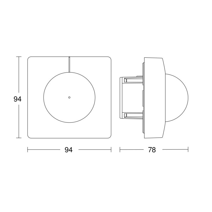 Steinel 057367 - Senzor pokreta IS 3180 DALI-2 IPD bela
