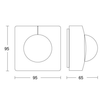 Steinel 057374 - Senzor pokreta IS 3360 MX Highbay DALI-2 IP54 bela