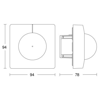 Steinel 058142 - Senzor pokreta IS 3180 V3 KNX četvrtast, beo