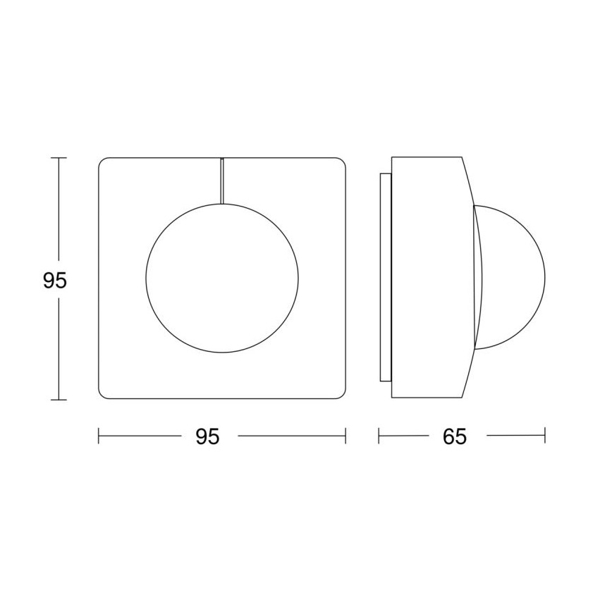 Steinel 058258 - detektor pokreta IS 345 V3 KNX IP54, četvrtast, beo