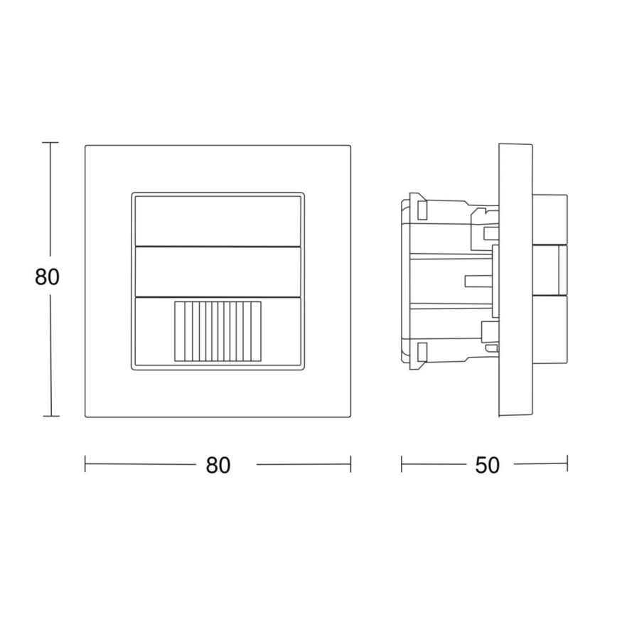 Steinel 058463 - Senzor pokreta IR 180 V3 KNX bela