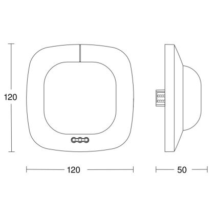 Steinel 058470 - Detektor prisustva IR Quattro HD 24 m KNX, bela