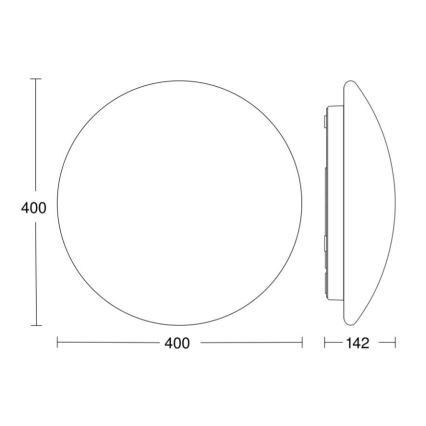 STEINEL 058593 - LED kupatilsko plafonsko svetlo sa senzorom RS PRO LED/20W/230V 4000K IP54