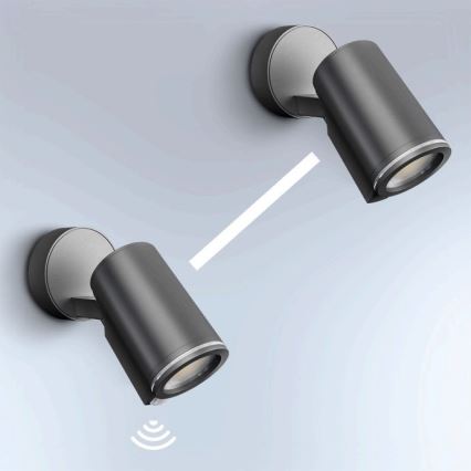 STEINEL 058630 - Spoljna LED zidna svetiljka sa senzorom SPOT ONE 1xGU10/7W/230V IP44