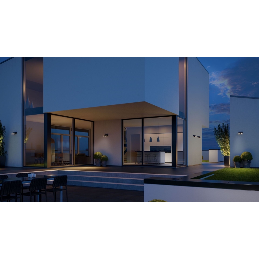 STEINEL 058654 - LED spoljno zidno svetlo sa senzorom SPOT DUO 2xGU10/7,5W/230V IP44