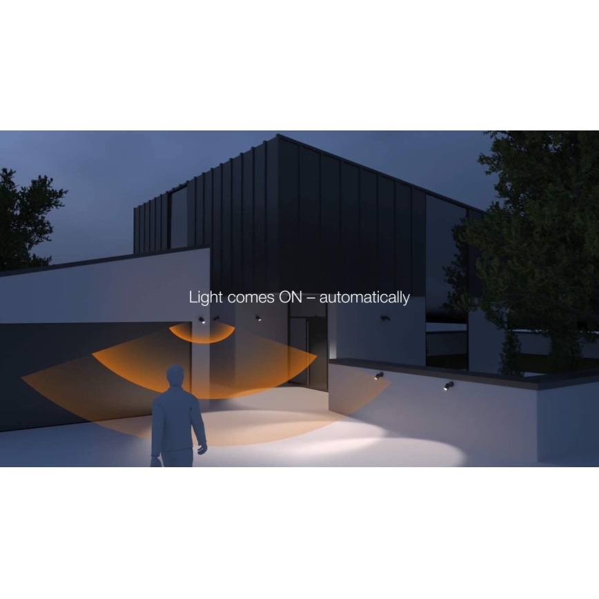 STEINEL 058654 - LED spoljno zidno svetlo sa senzorom SPOT DUO 2xGU10/7,5W/230V IP44