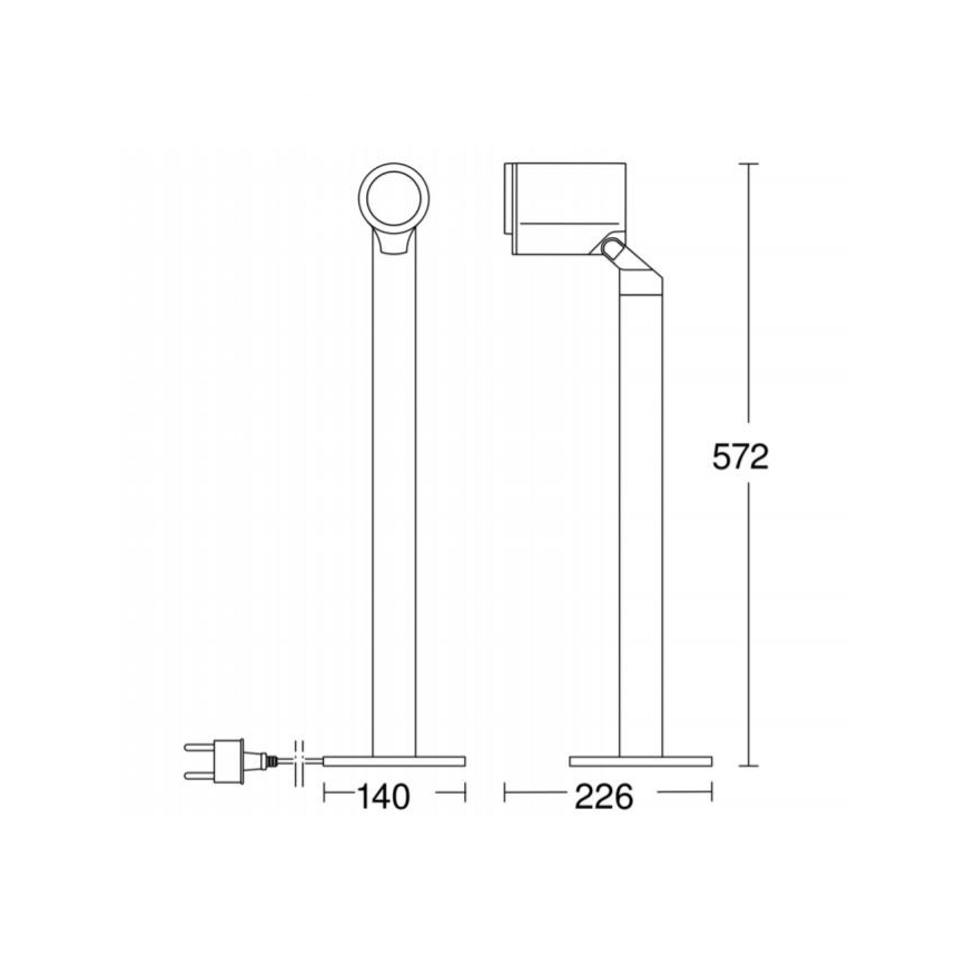 STEINEL 058661 - LED spoljna lampa sa senzorom SPOT WAY 1xGU10/7W/230V IP44