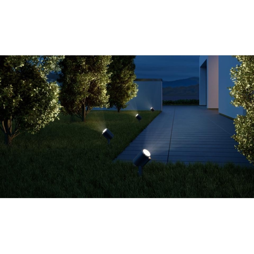 Steinel 058692 - spoljna LED svetiljka sa senzorom za sumrak SPOT GARDEN 1xGU10/7,86W/230V IP44