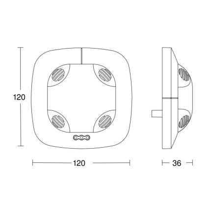 Steinel 059514 - Detektor prisustva US 360 KNX, bela